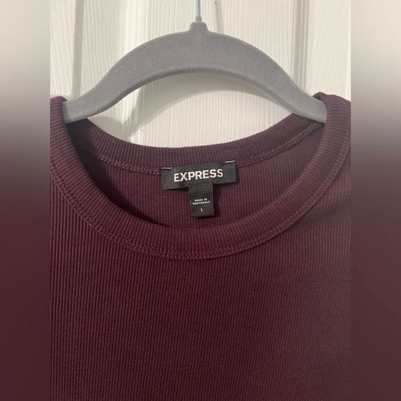 Express Ruffle Sleeve Top.  Size L - Picture 2 of 6